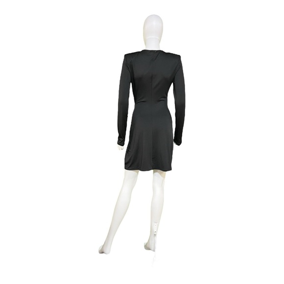 DANIELLE BERNSTEIN Ruched O-Ring Dress Black M - Picture 6 of 15